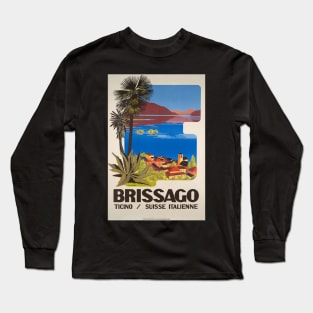 Brissago,Ticino,Switzerland,Travel Poster Long Sleeve T-Shirt